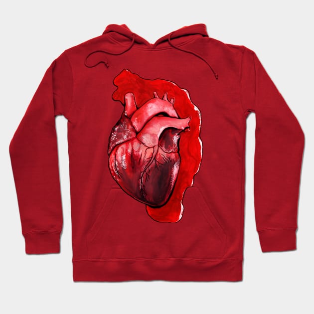 Human Heart Hoodie by Heather Dorsch Creations